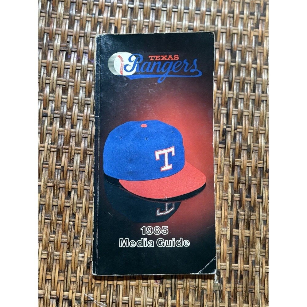 1985 Texas Rangers Vintage Media Guide Book